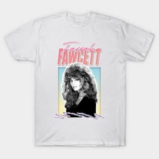 Farrah Fawcett //  Retro Fan Art Design T-Shirt